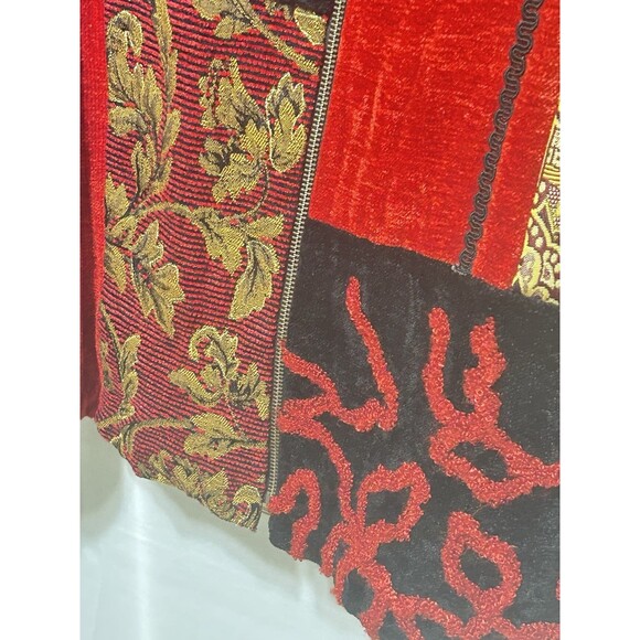 Julia Kim Womens Large Artsy Block Patchwork Rayon Jacket - Picture 8 of 13